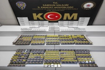 Samsun’da 1128 paket kaçak sigara ele geçirildi