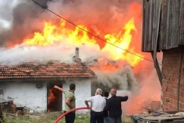 Sinop’ta çıkan yangında 5 ev ile bir ambar kül oldu