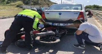 Sinop’ta trafik kazasında motosiklet sürücüsü yaralandı