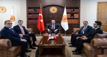 TBMM Başkanı Şentop, Gürcistan Dışişleri Bakanı Darchiashvili’yi kabul etti