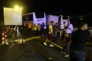 TEM’de tır, kamyon ve yolcu otobüsü kazaya karıştı: 8 yaralı
