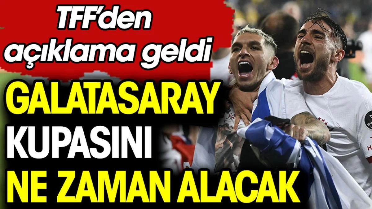 TFF'den şampiyonluk kupası açıklaması: Galatasaray kupayı Fenerbahçe derbisinde mi alacak?