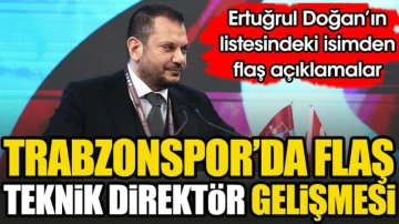 Trabzonspor'da flaş teknik direktör gelişmesi. Ertuğrul Doğan'ın listesindeki isim açıkladı