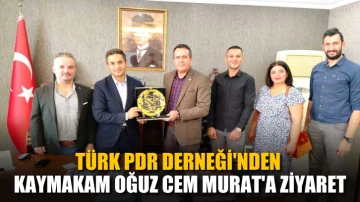 Türk PDR Derneği'nden Kaymakam Oğuz Cem Murat'a ziyaret