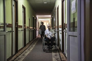 Ukrayna'daki Harkiv Sanatoryumu, savaşta evlerini kaybedenler için sığınağa dönüştü