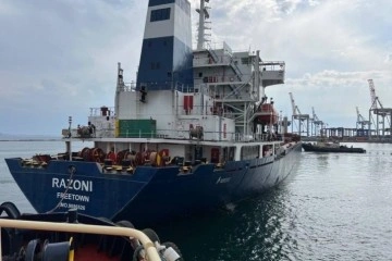 Ukrayna’dan çıkan ilk tahıl yüklü gemi “Razoni” İstanbul açıklarına ulaştı