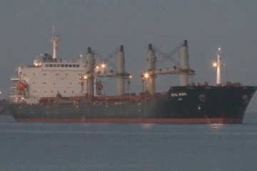 Ukrayna’dan yola çıkan tahıl yüklü iki gemi ‘Glory’ ve ‘Riva Wind’ İstanbul Boğaz’ından geçti