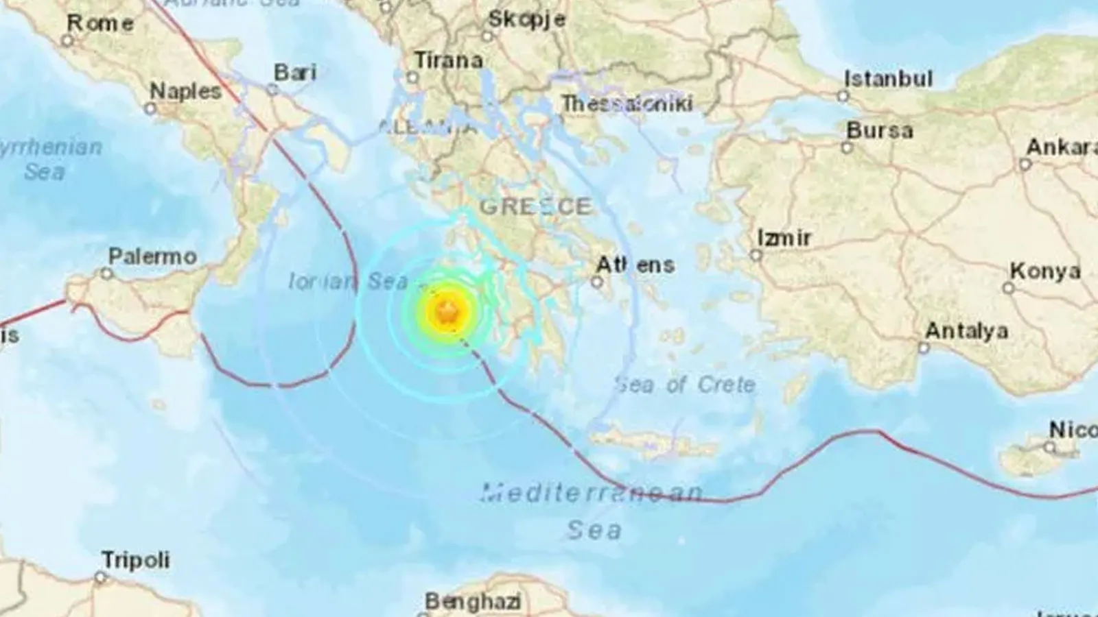 Yunanistan'da üst üste 2 deprem