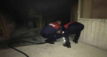 Zonguldak’ta mobilya atölyesinde yangın